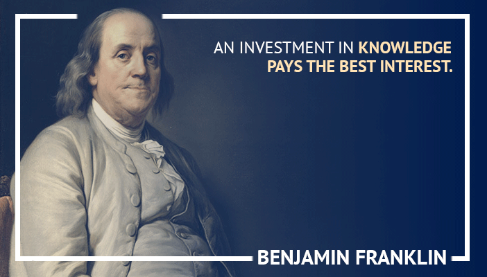 Citas comerciales inspiradoras de Benjamin Franklin