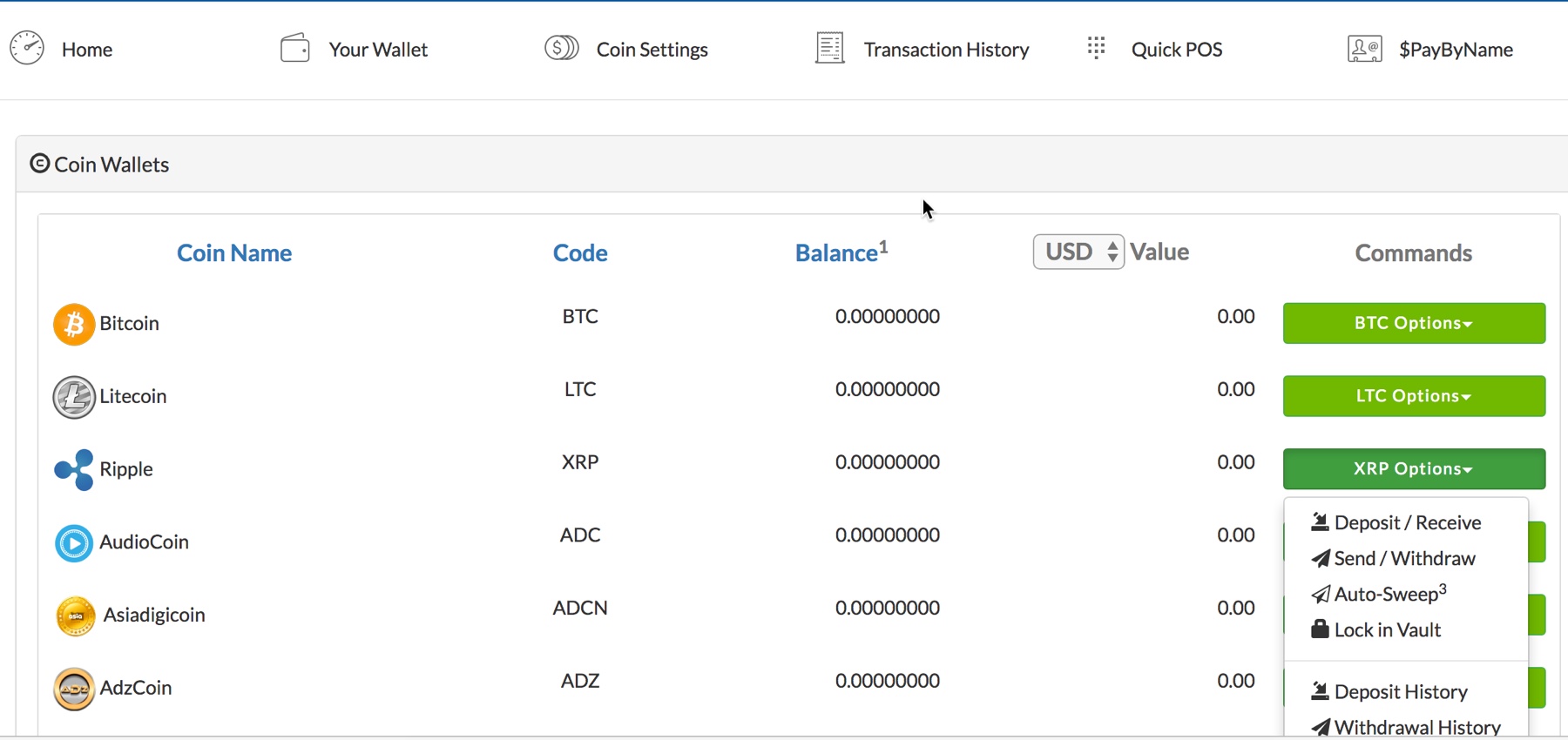 Coinpayment XRP mejor billetera