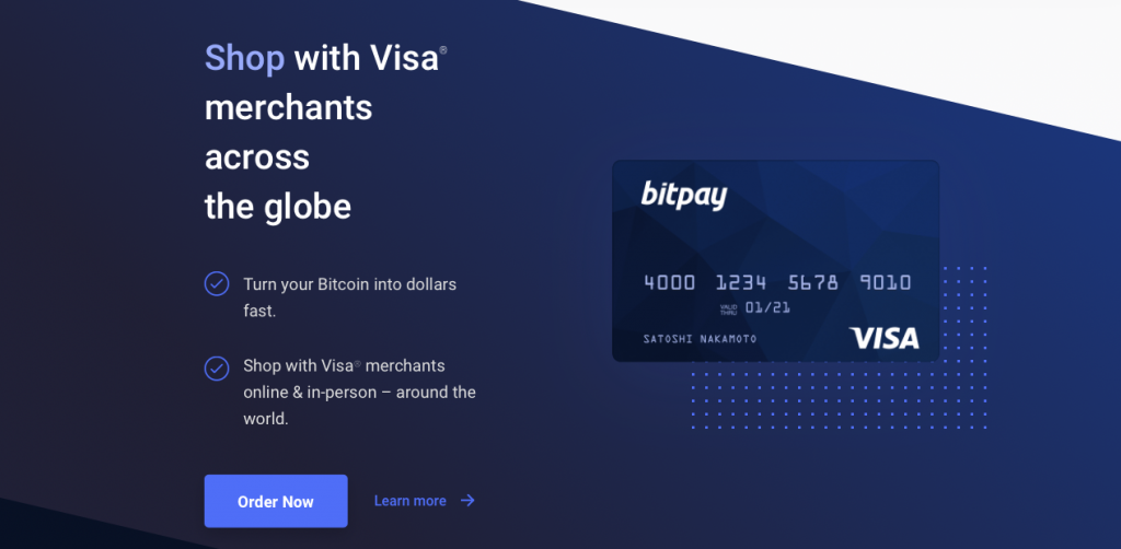 targeta de visat bitpay