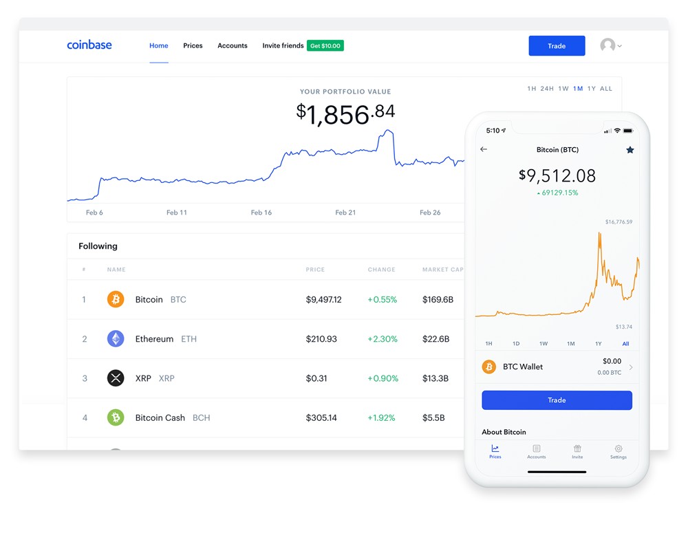 Coinbaseデスクトップとモバイルアプリ