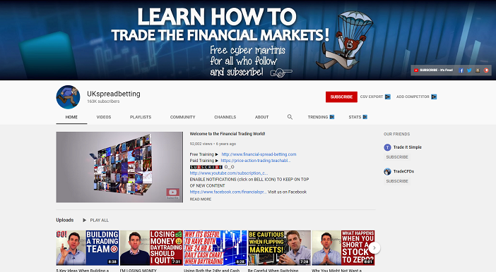 ukspreadbetting youtube