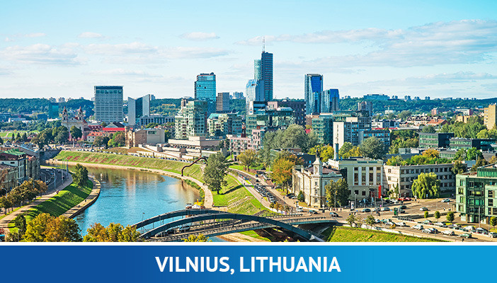 Vilnius, las ciudades más amigables con las criptomonedas