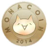 logotipo de monacoin, mona